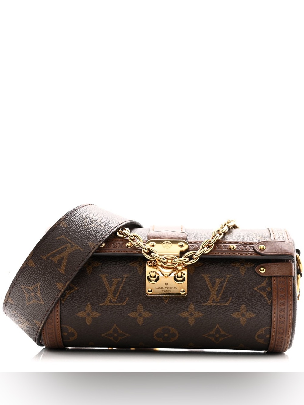 Louis Vuitton Brown Monogram Canvas Petite Malle Shoulder Bag